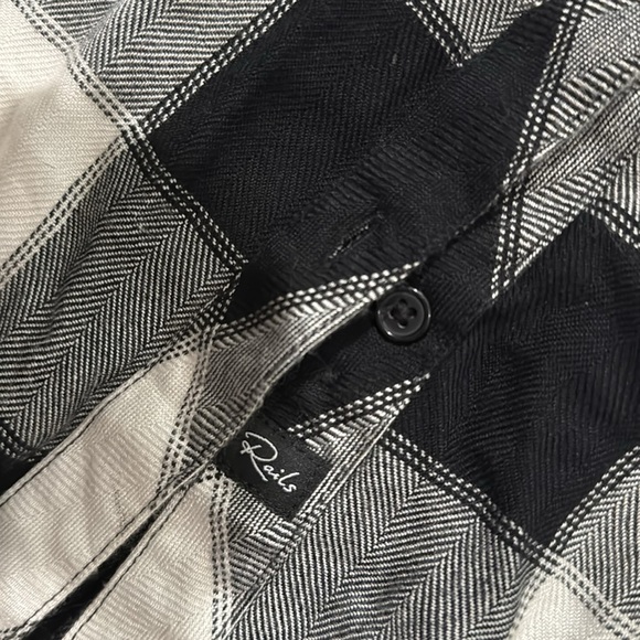 Womens Rails Hunter Plaid Ebony/ Ivory Buffalo check M - Picture 4 of 5